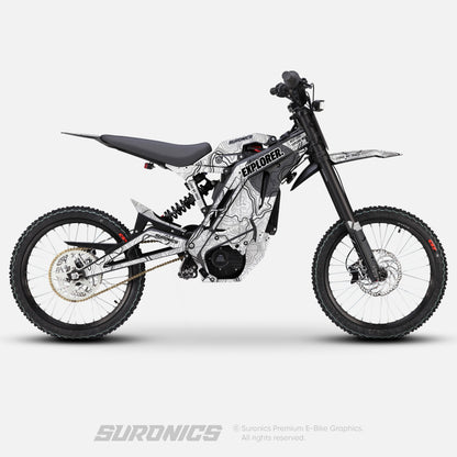 EXPLORER WHITE GREY E-Ride Pro SS SR Graphics kit