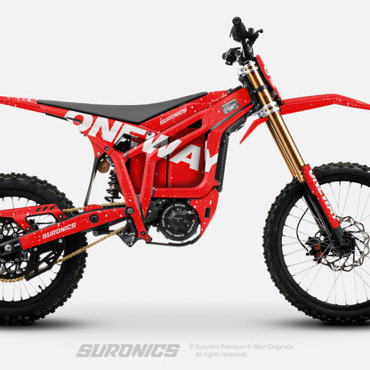 ONEWAY RED WHITE Talaria Komodo Graphics kit