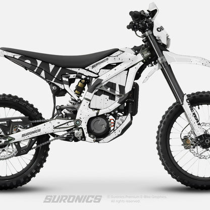 ONEWAY WHITE BLACK Surron Ultra Bee Graphics kit