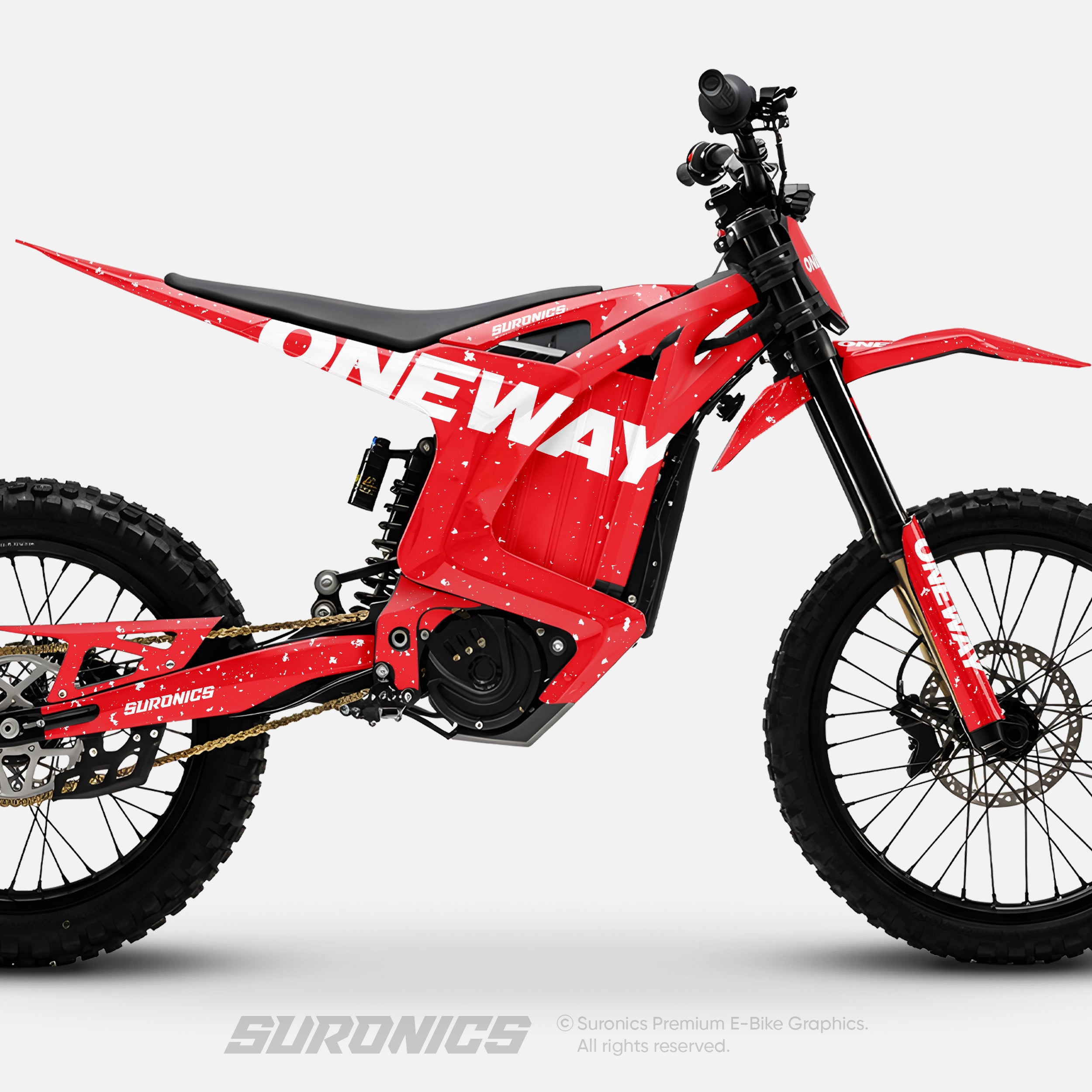 ONEWAY RED WHITE Arctic Leopard XE Graphics kit
