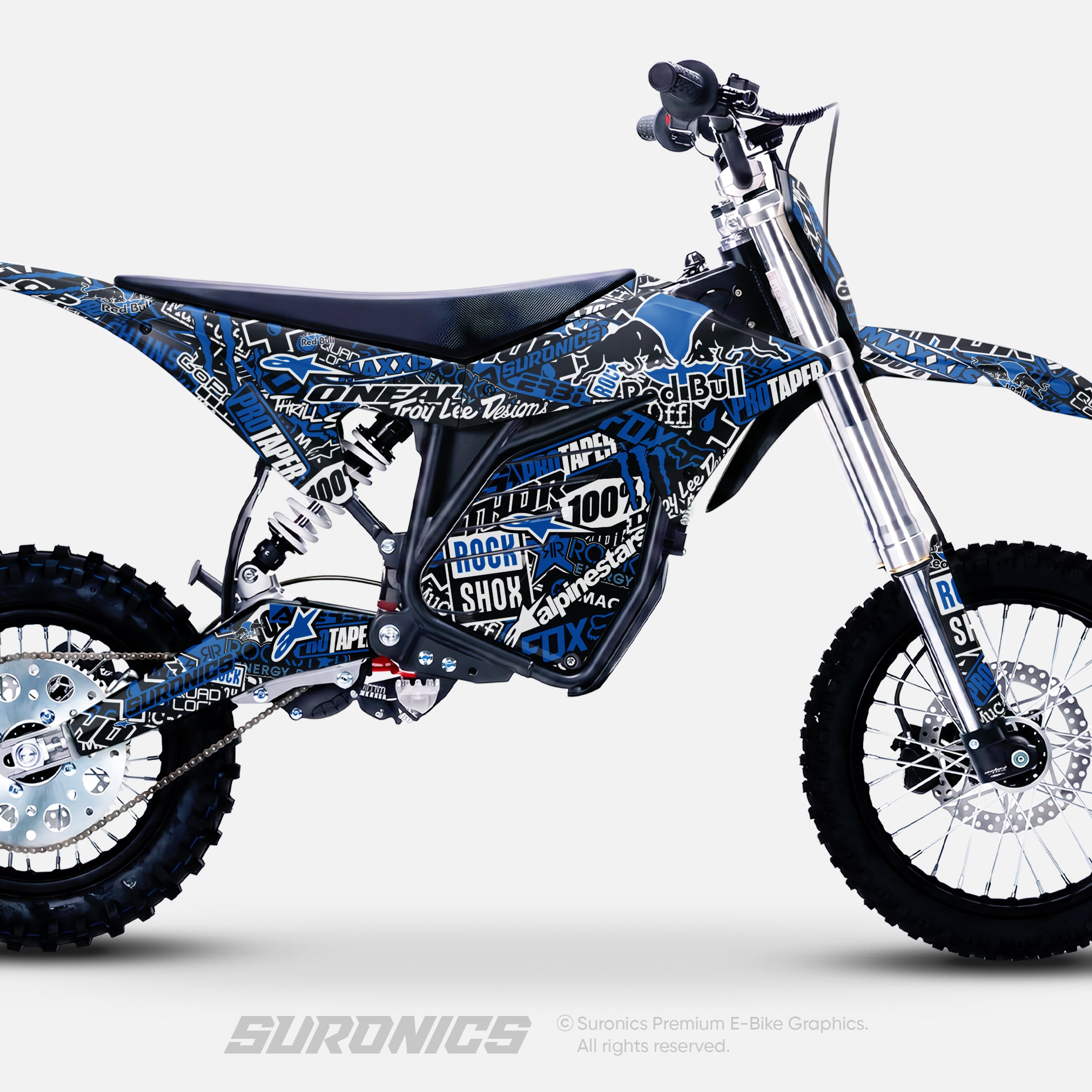 STICKY BLACK BLUE ETM RTR Graphics kit