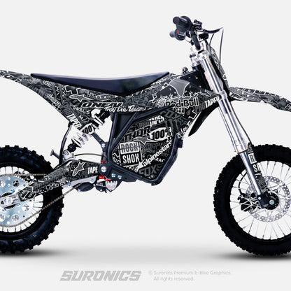 STICKY BLACK GREY ETM RTR Graphics kit