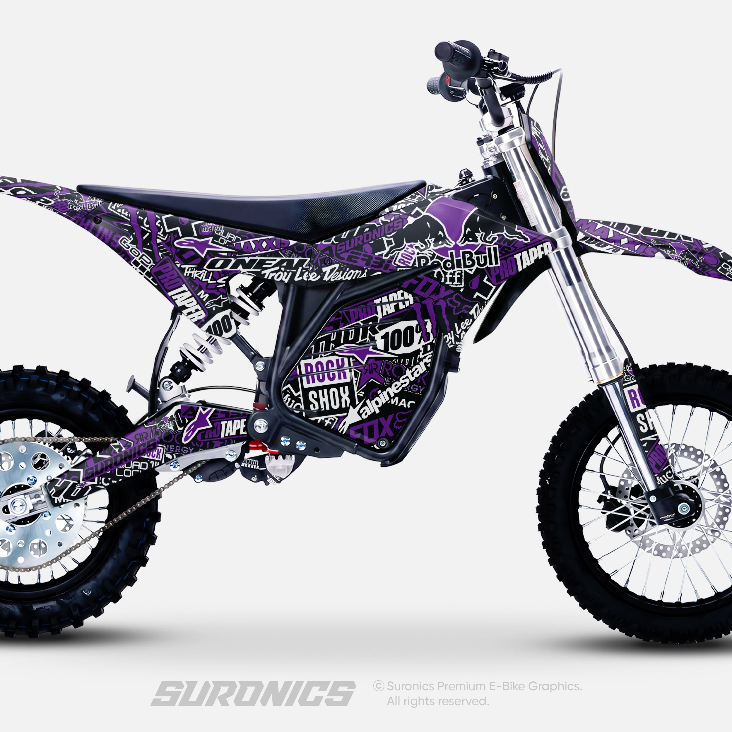STICKY BLACK PURPLE ETM RTR Graphics kit