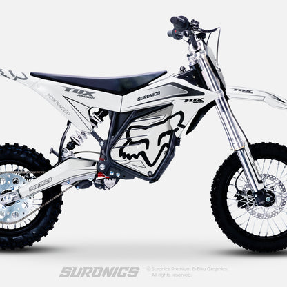 FOX RACER WHITE BLACK ETM RTR Graphics kit