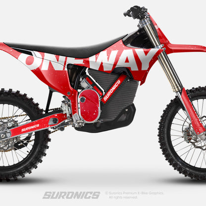 ONEWAY RED WHITE Stark Varg Graphics kit