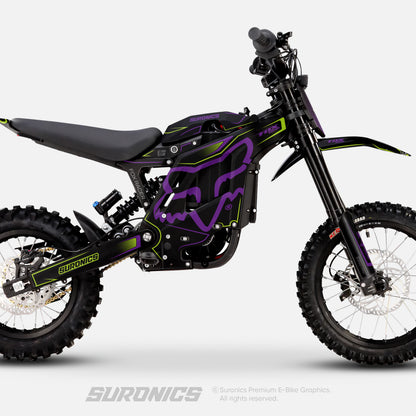 FOX RACER BLACK PURPLE Eride Pro Mini R Graphics kit