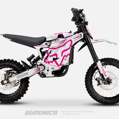 FOX RACER WHITE MAGENTA Eride Pro Mini R Graphics kit