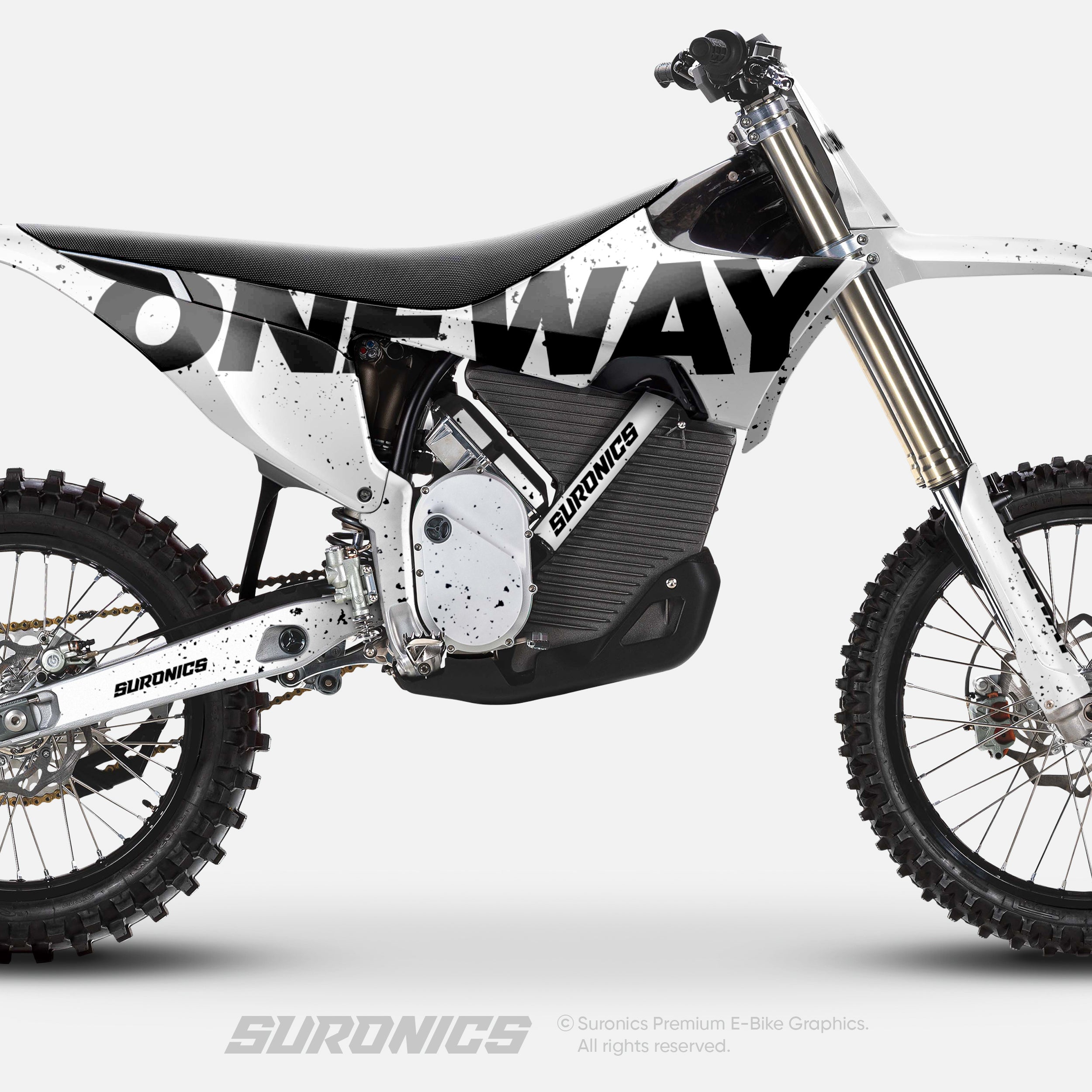 ONEWAY WHITE BLACK Stark Varg Graphics kit
