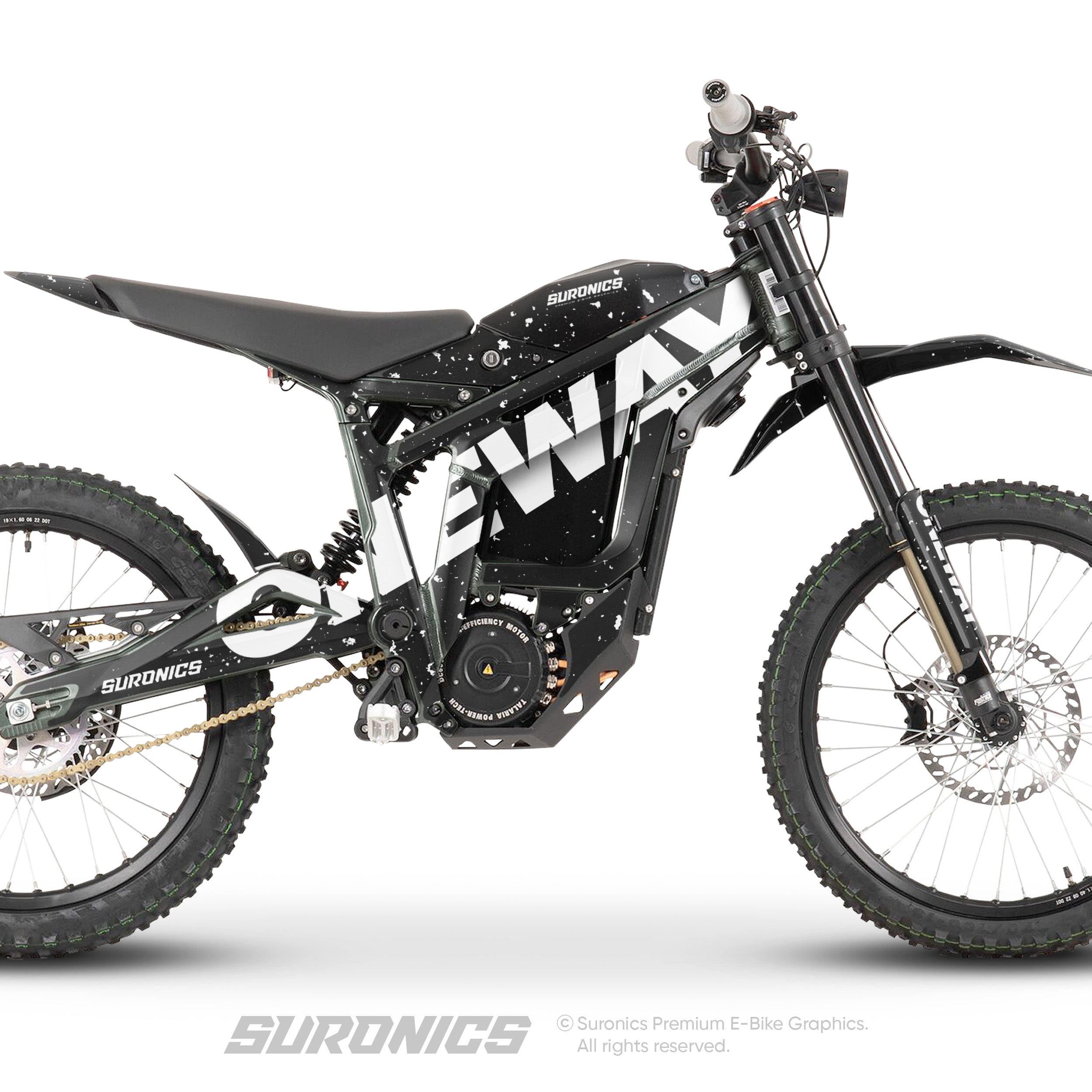 ONEWAY BLACK WHITE Talaria Sting MX3 MX4 Graphics kit