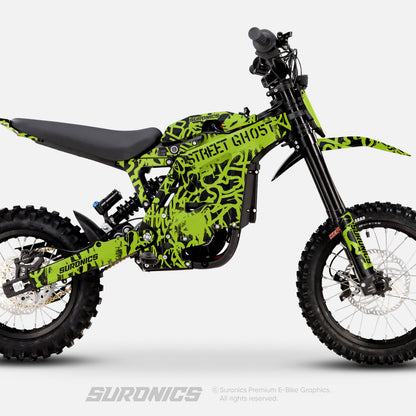 STREET GHOST BLACK GREEN Eride Pro Mini R Graphics kit