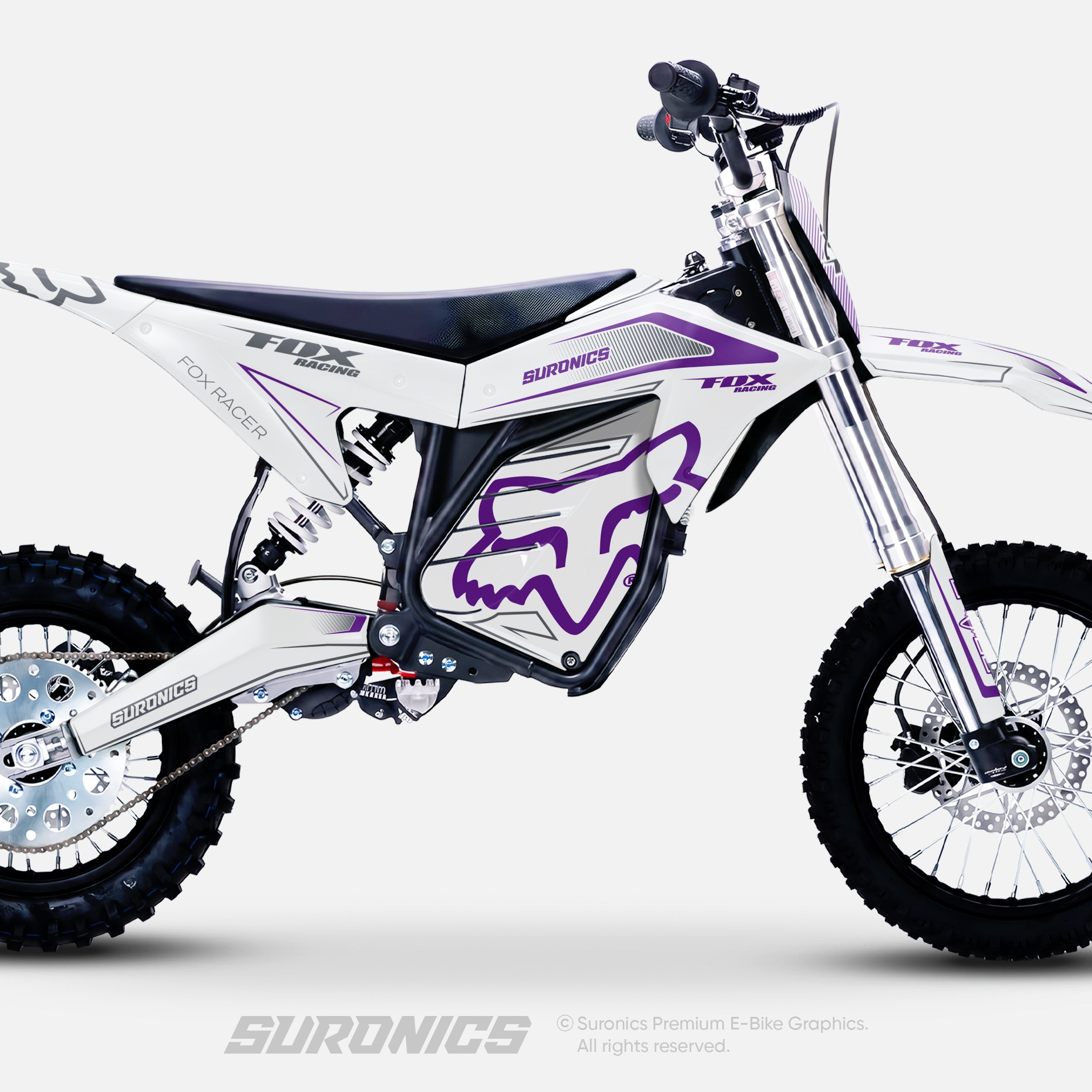 FOX RACER WHITE PURPLE ETM RTR Graphics kit