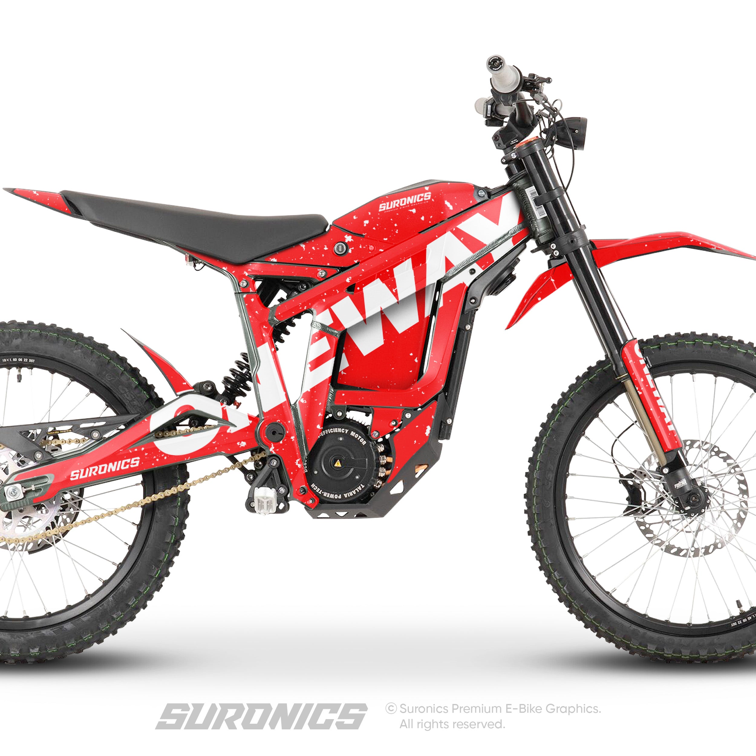ONEWAY RED WHITE Talaria Sting MX3 MX4 Graphics kit