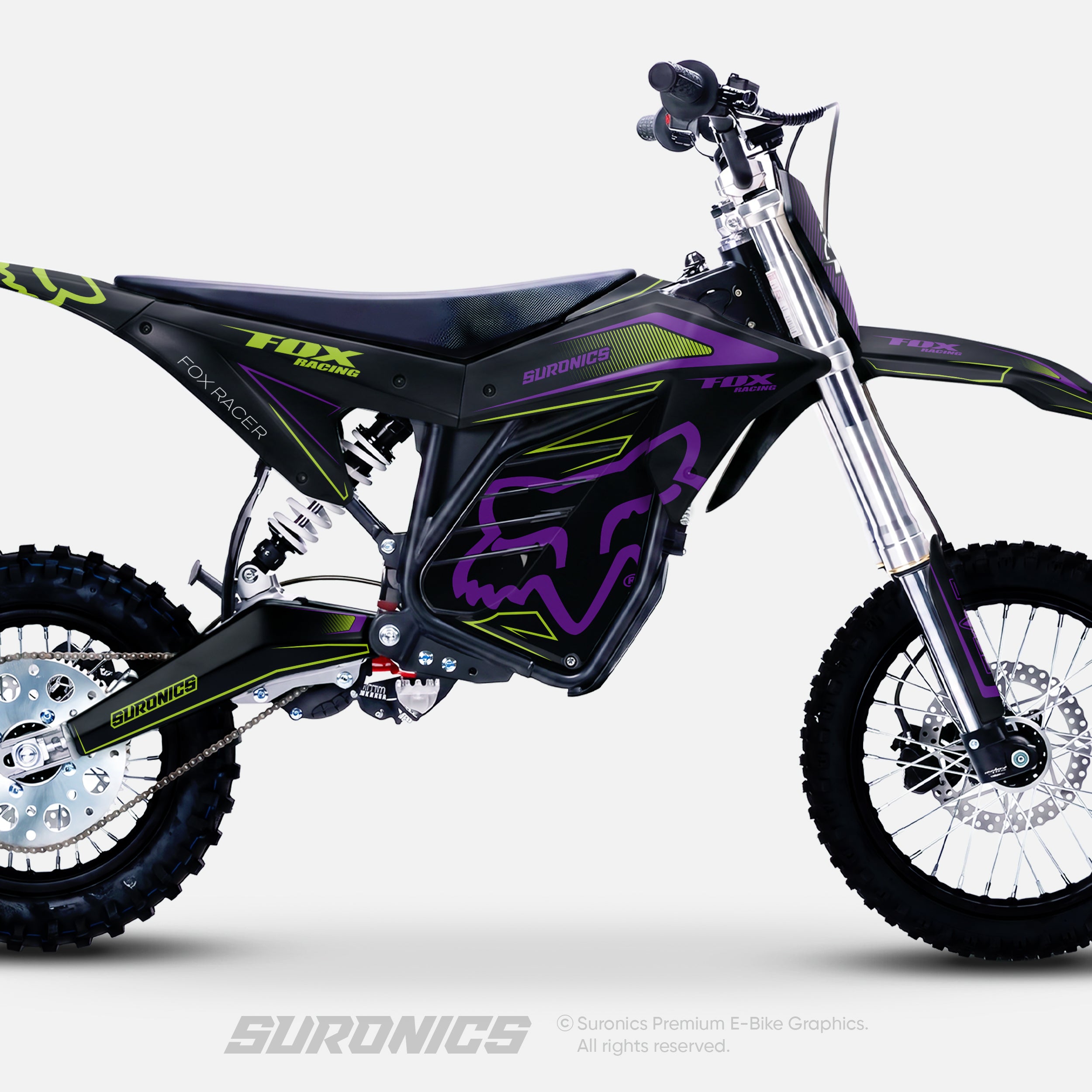 FOX RACER BLACK PURPLE ETM RTR Graphics kit