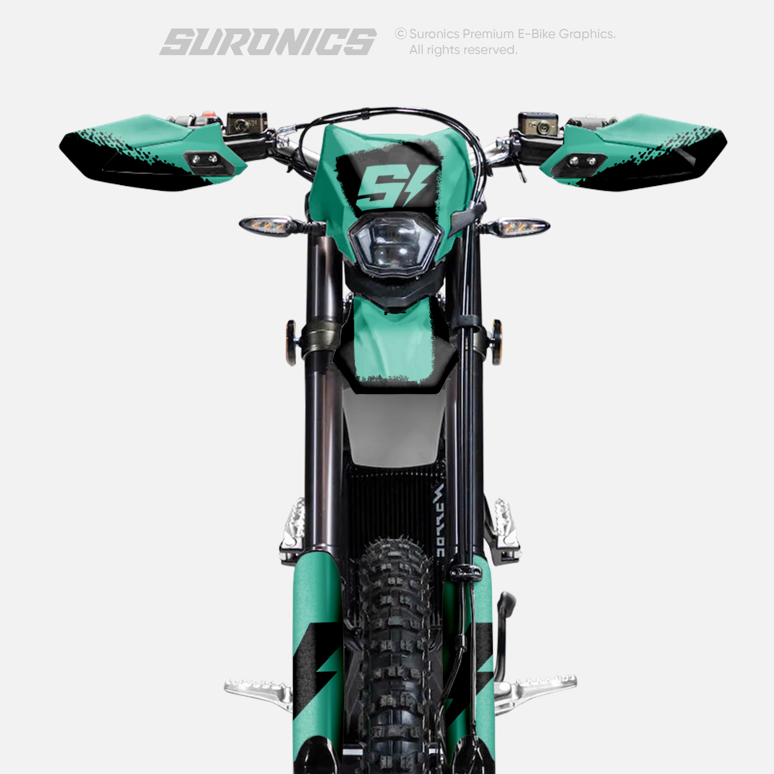 HALF BLACK MINT Surron Ultra Bee Graphics kit