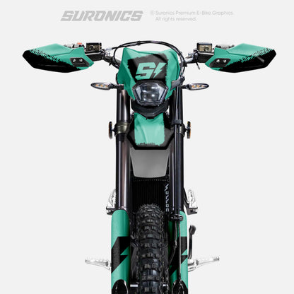 HALF BLACK MINT Surron Ultra Bee Graphics kit