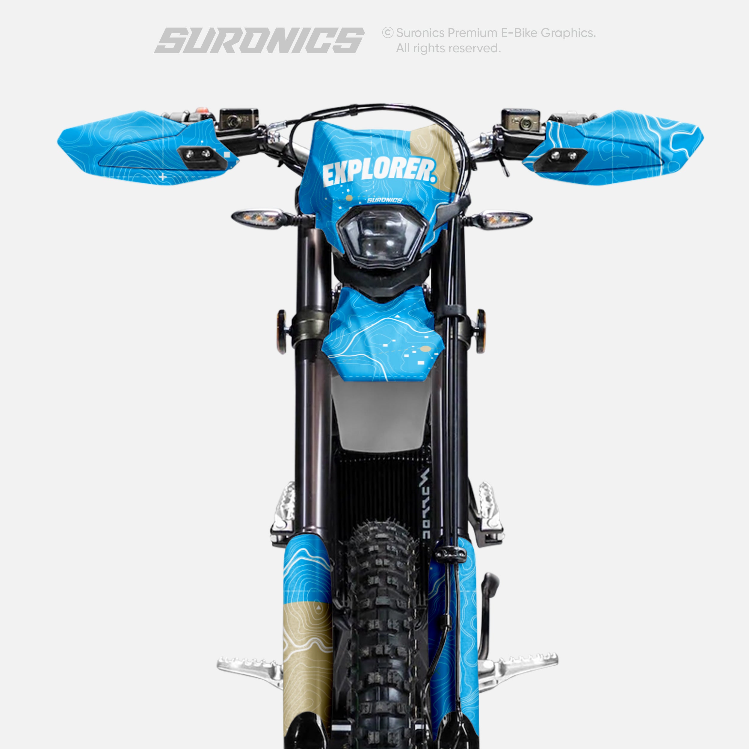 EXPLORER CYAN SAND Surron Ultra Bee Graphics kit