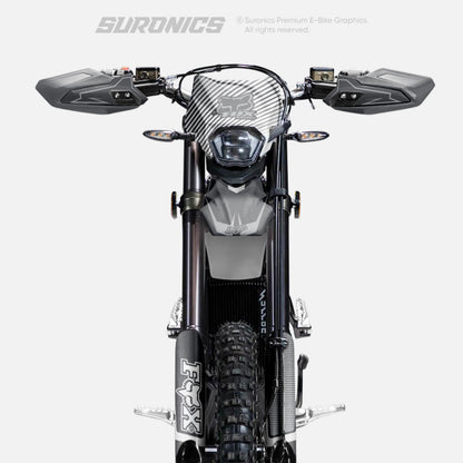 FOX RACER GREY WHITE Surron Ultra Bee Graphics kit