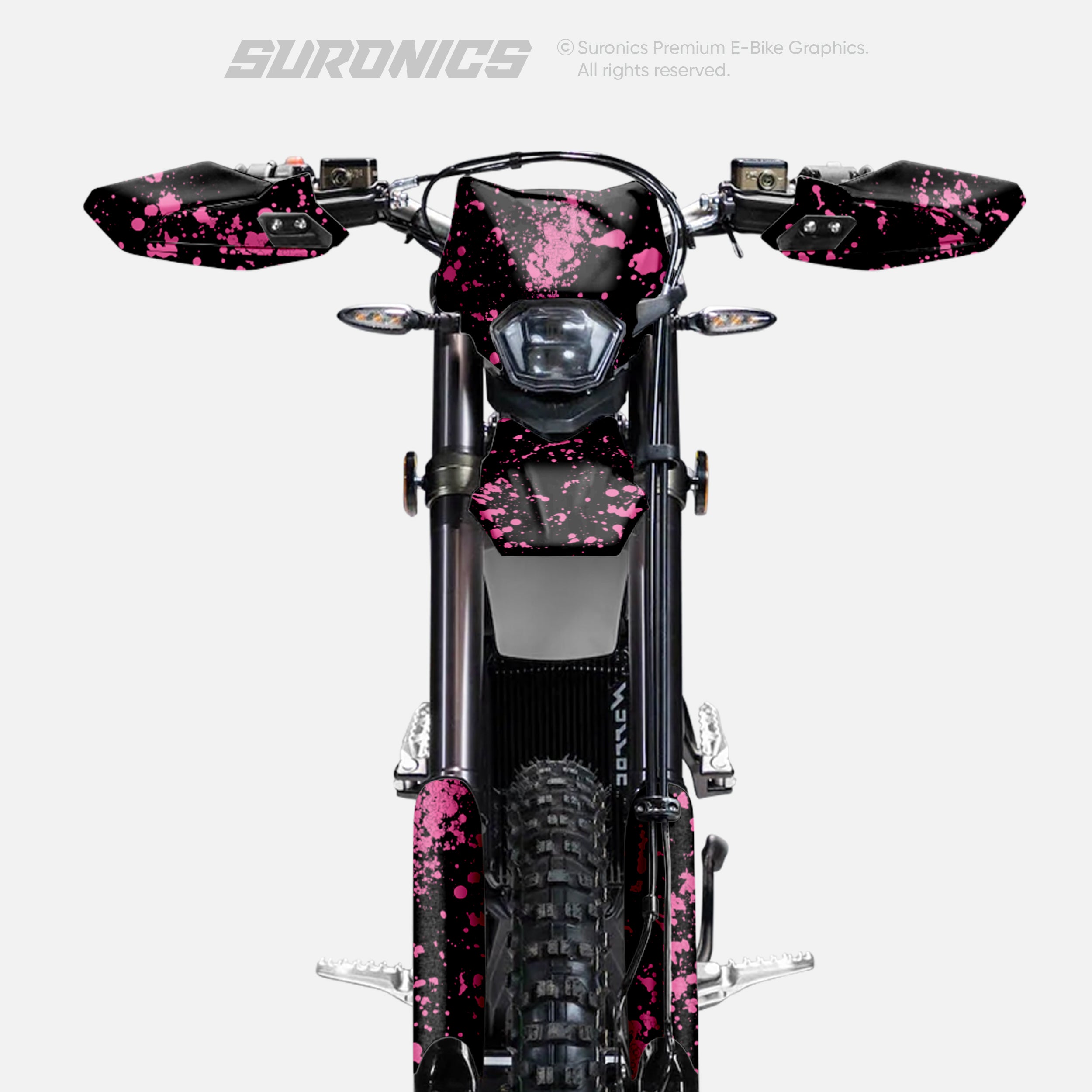 SPLATTER BLACK PINK Surron Ultra Bee Graphics kit