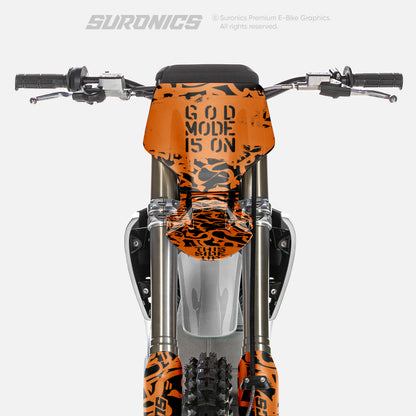 STREET GHOST BLACK ORANGE Stark Varg Graphics kit