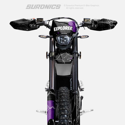 EXPLORER BLACK PURPLE Surron Ultra Bee Graphics kit