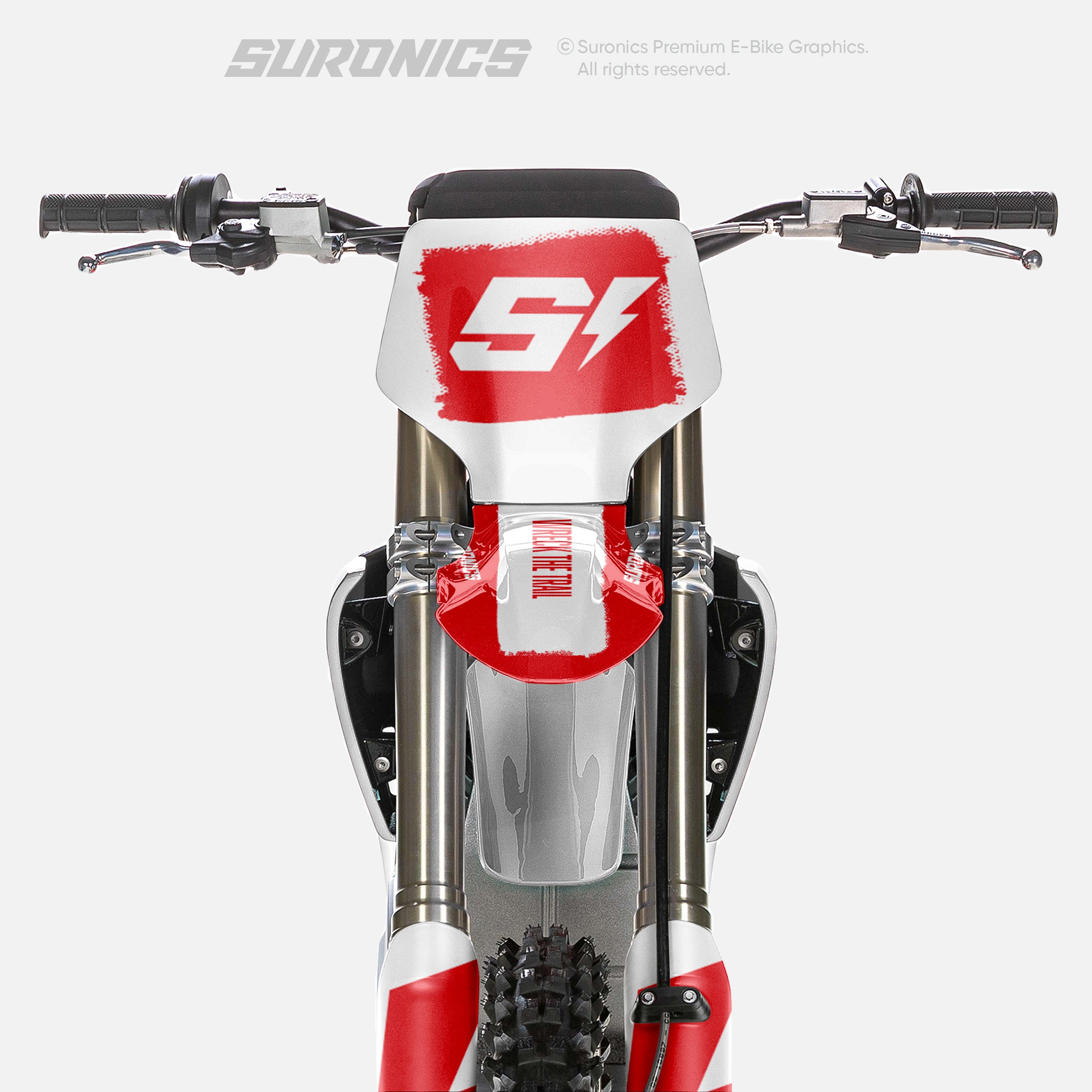 HALF RED WHITE Stark Varg Graphics kit