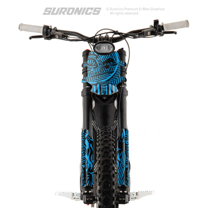 RACE ART BLACK CYAN Talaria Sting MX3 MX4 Graphics kit