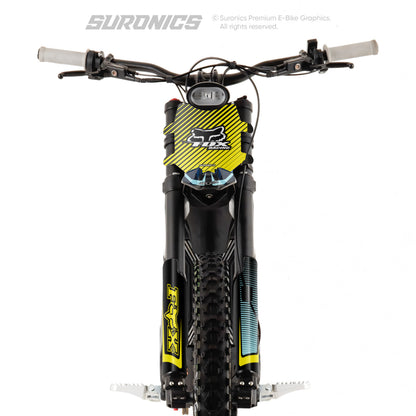 FOX RACER BLACK YELLOW Talaria Sting MX3 MX4 Graphics kit
