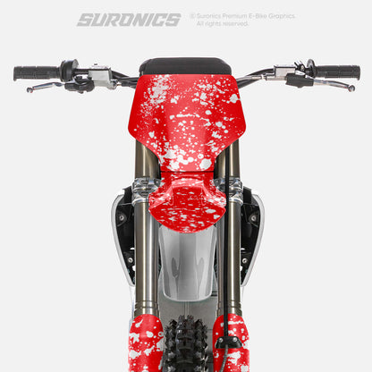 SPLATTER RED WHITE Stark Varg Graphics kit