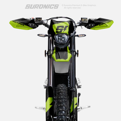HALF GREEN BLACK Surron Ultra Bee Graphics kit
