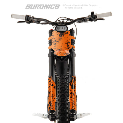 SPLATTER ORANGE BLACK Talaria Sting MX3 MX4 Graphics kit