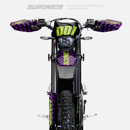 FUTURACE PURPLE GREEN Surron Ultra Bee Graphics kit