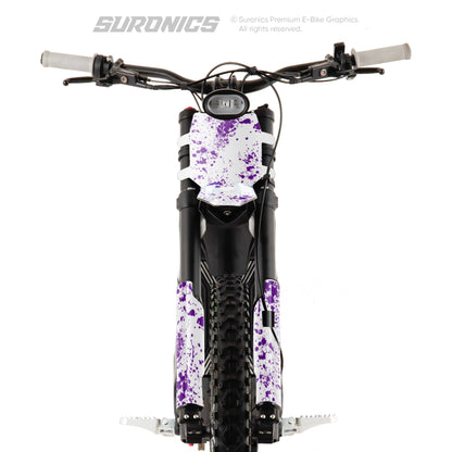 SPLATTER WHITE PURPLE Talaria Sting MX3 MX4 Graphics kit