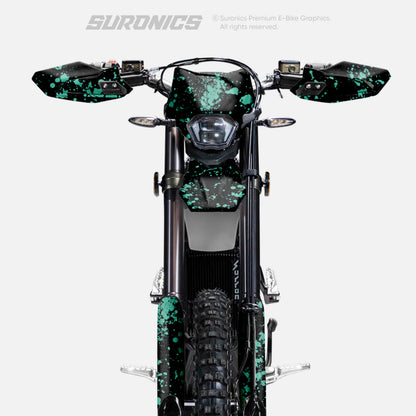 SPLATTER BLACK MINT Surron Ultra Bee Graphics kit