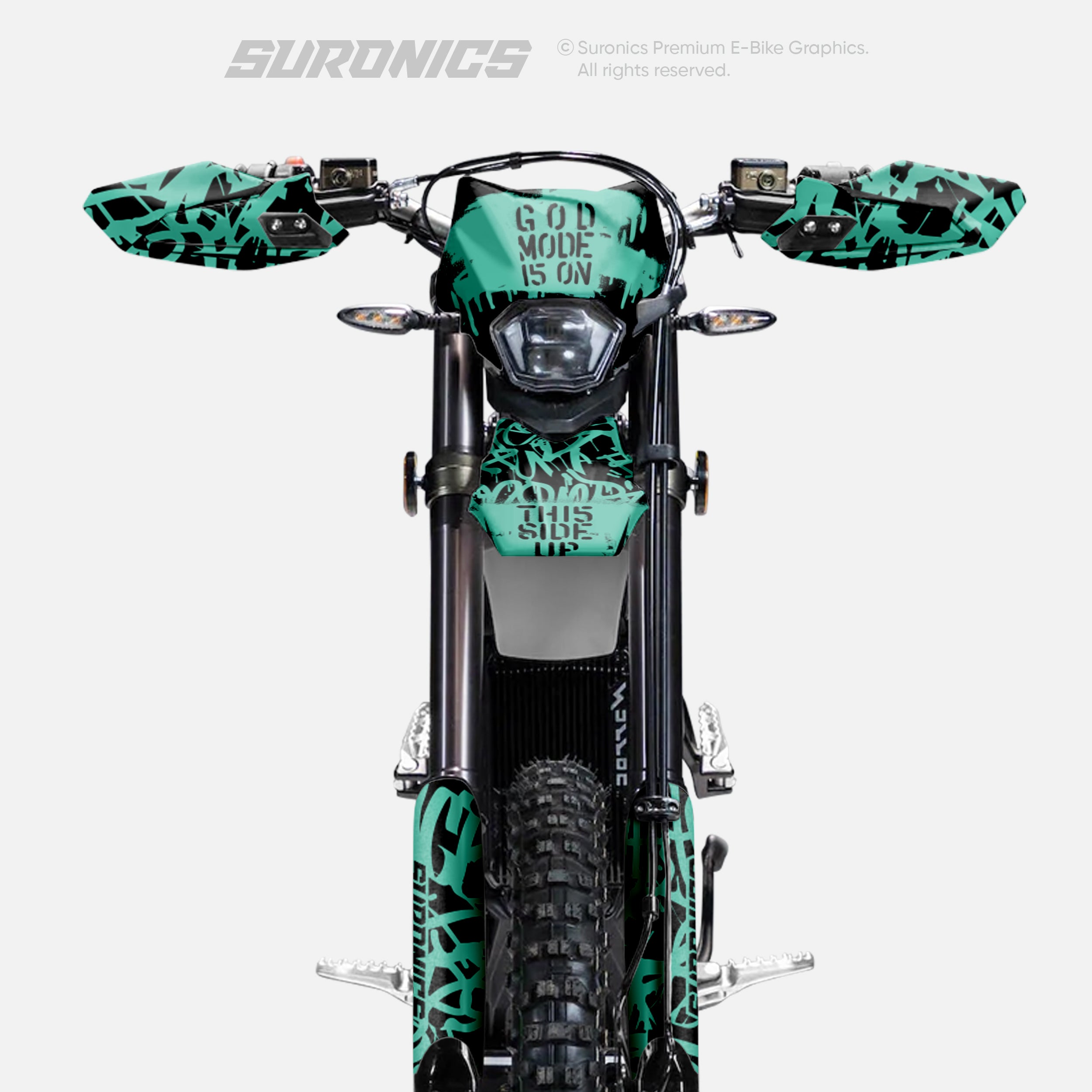 STREET GHOST BLACK MINT Surron Ultra Bee Graphics kit