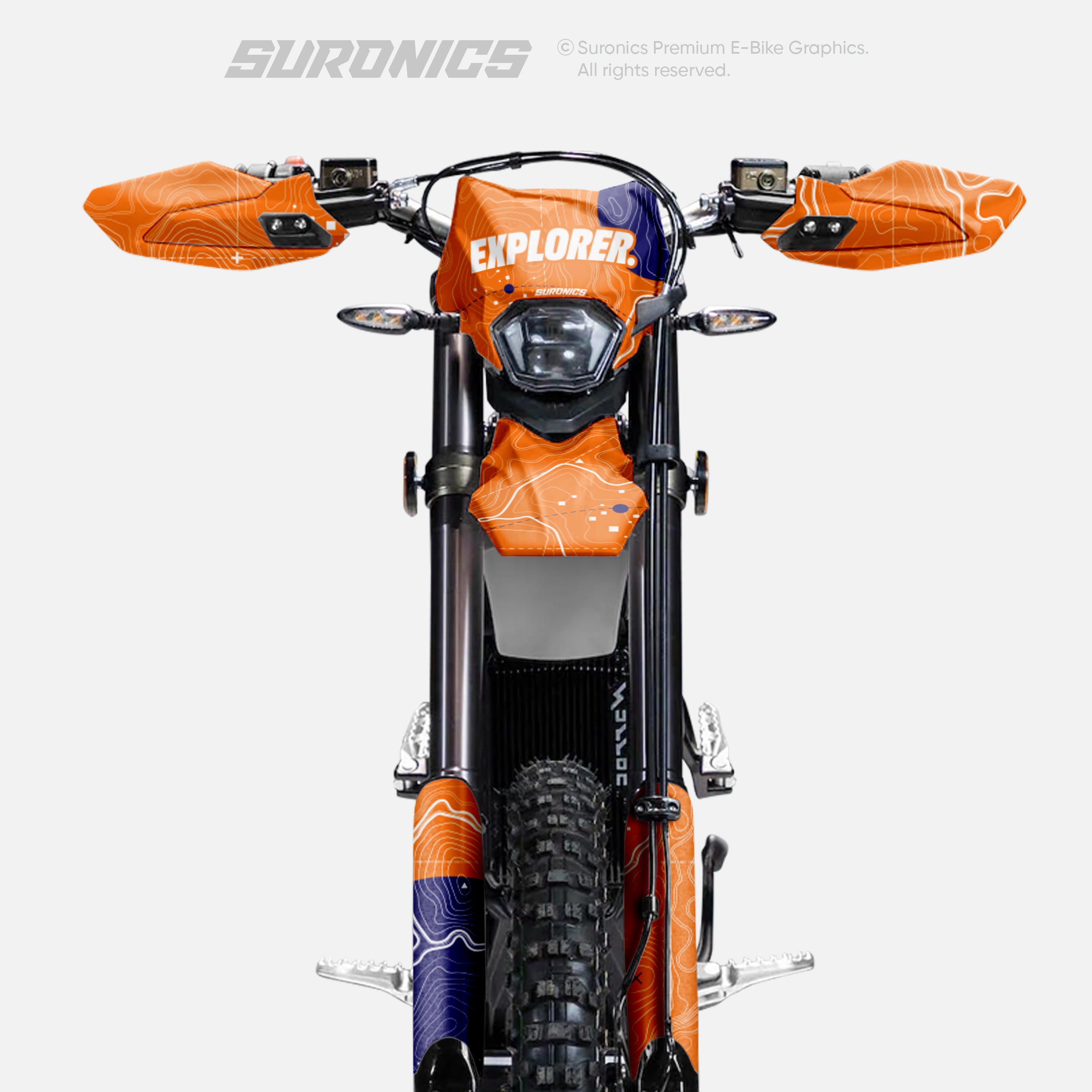 EXPLORER ORANGE NAVY Surron Ultra Bee Graphics kit