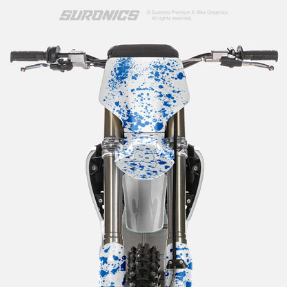 SPLATTER WHITE BLUE Stark Varg Graphics kit