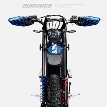 FUTURACE BLUE WHITE Surron Ultra Bee Graphics kit
