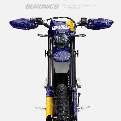 EXPLORER NAVY YELLOW Surron Ultra Bee Graphics kit