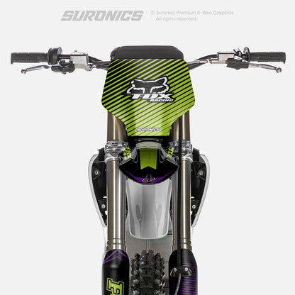 FOX RACER BLACK GREEN Stark Varg Graphics kit