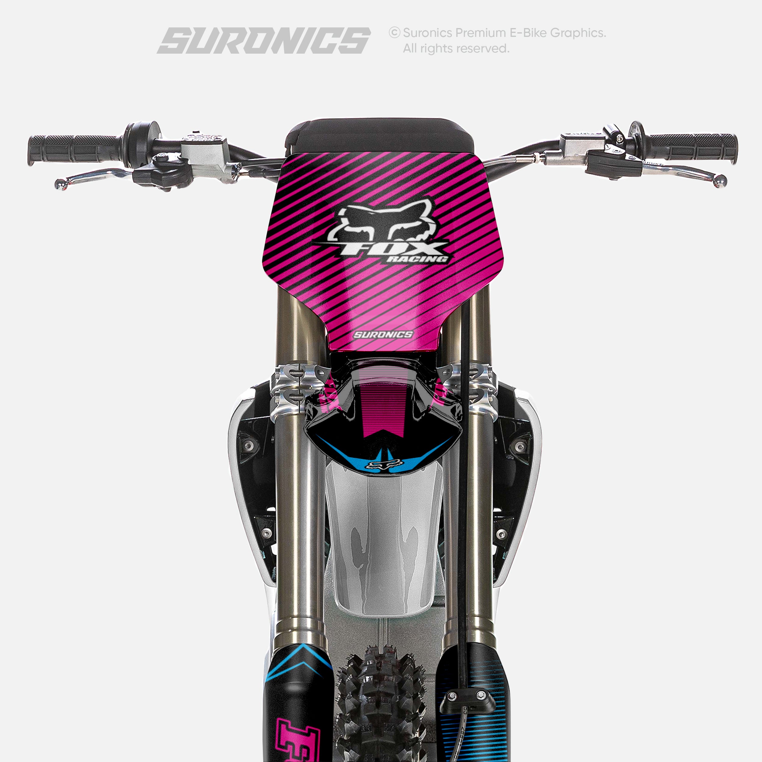 FOX RACER BLACK MAGENTA Stark Varg Graphics kit