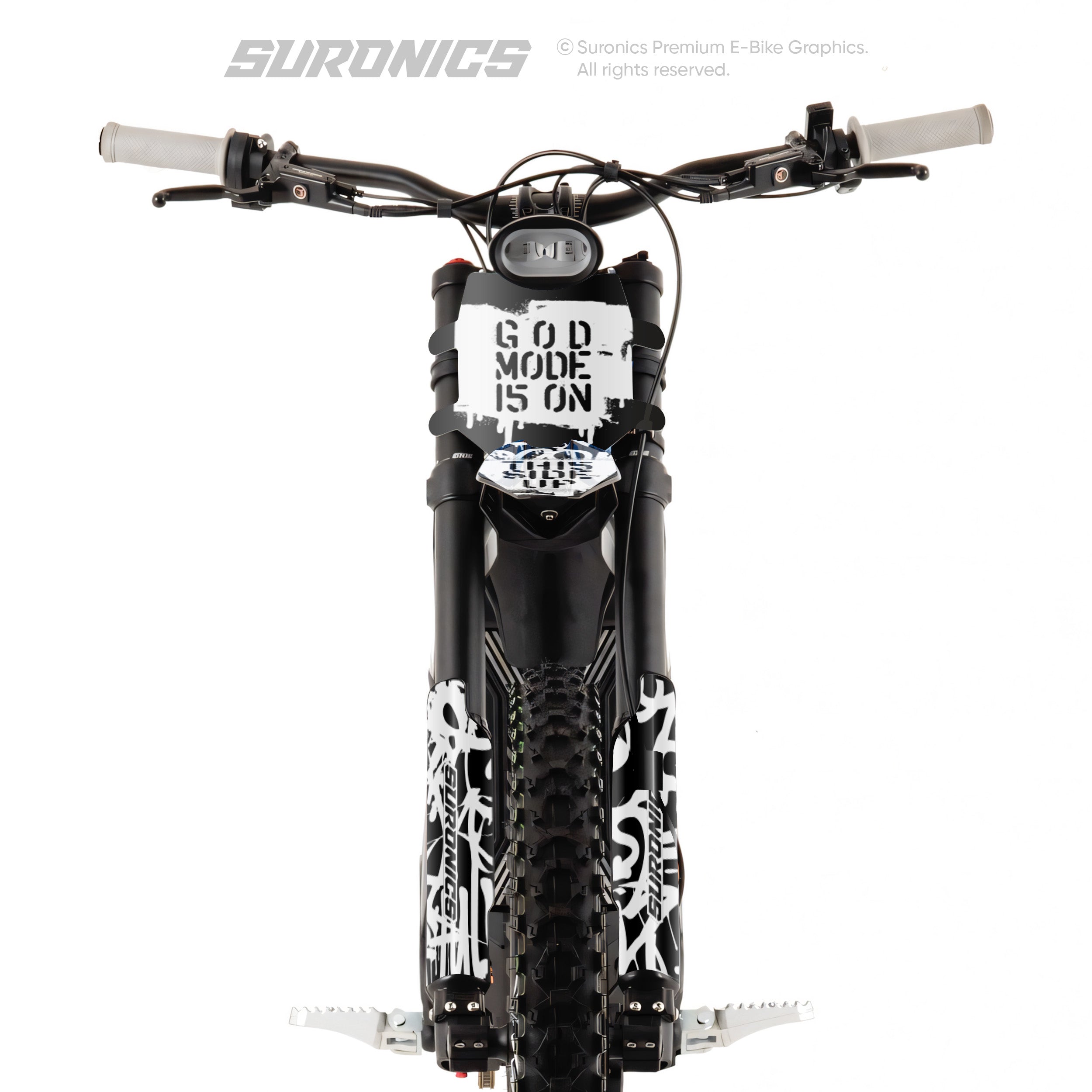 STREET GHOST BLACK WHITE Talaria Sting MX3 MX4 Graphics kit