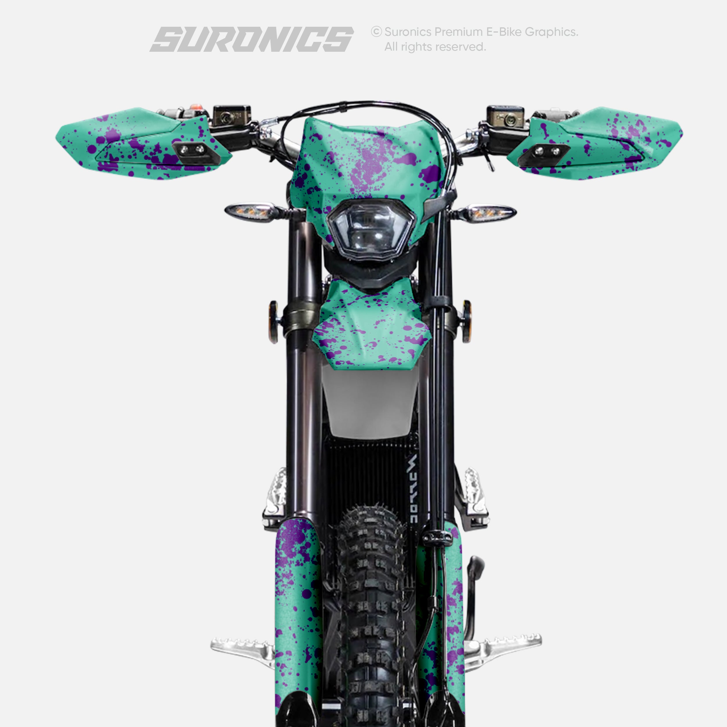 SPLATTER MINT PURPLE Surron Ultra Bee Graphics kit