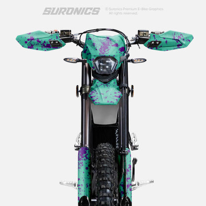SPLATTER MINT PURPLE Surron Ultra Bee Graphics kit
