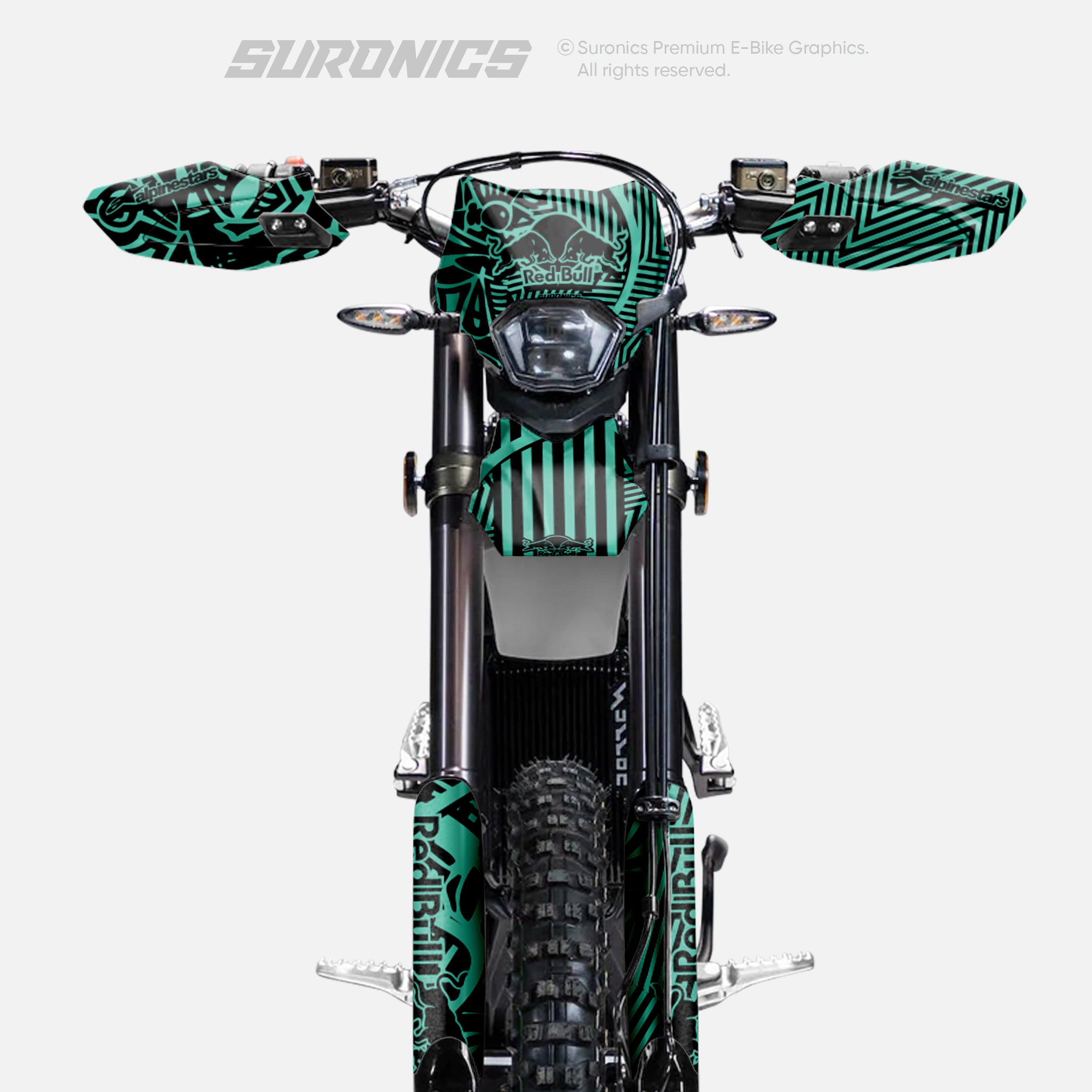 RACE ART BLACK MINT Surron Ultra Bee Graphics kit