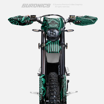 RACE ART BLACK MINT Surron Ultra Bee Graphics kit