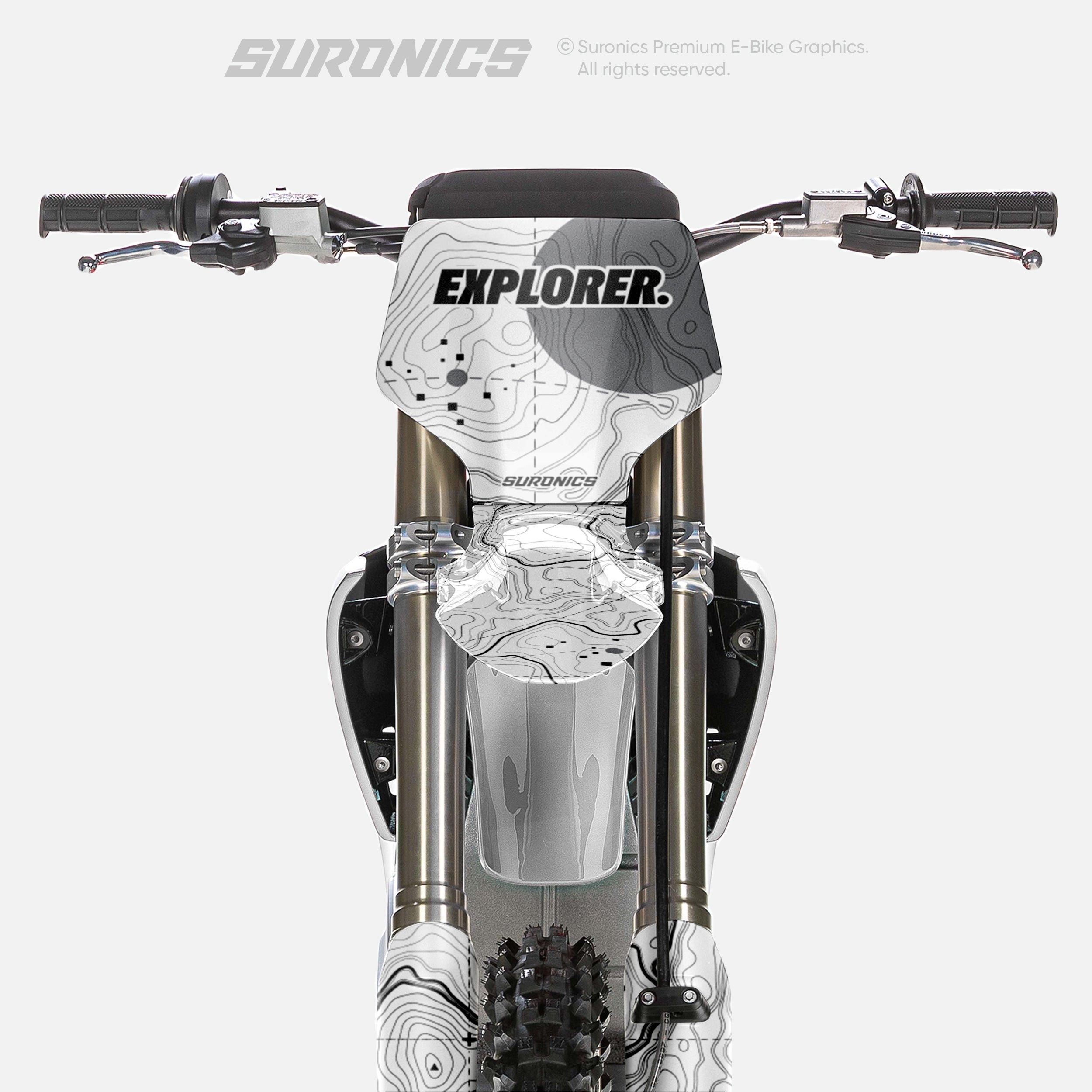 EXPLORER WHITE GREY Stark Varg Graphics kit