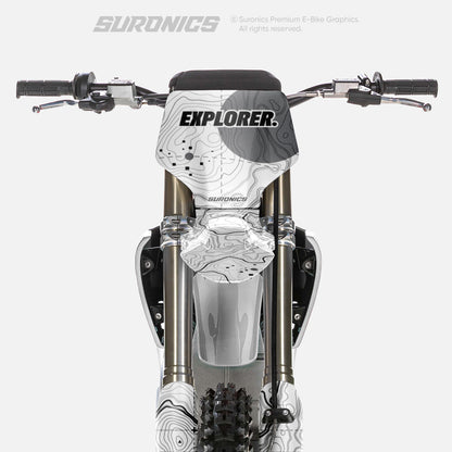 EXPLORER WHITE GREY Stark Varg Graphics kit