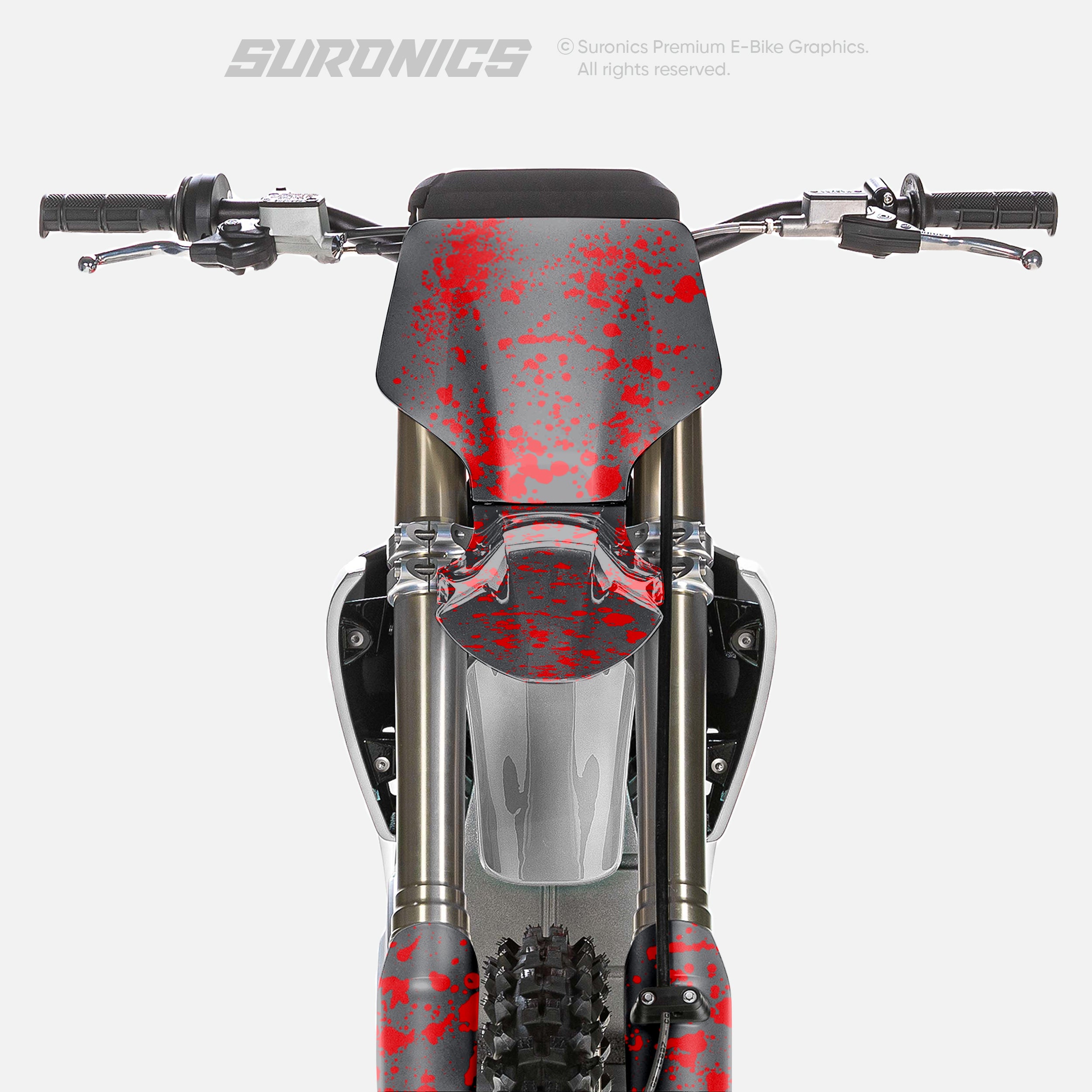 SPLATTER GREY RED Stark Varg Graphics kit