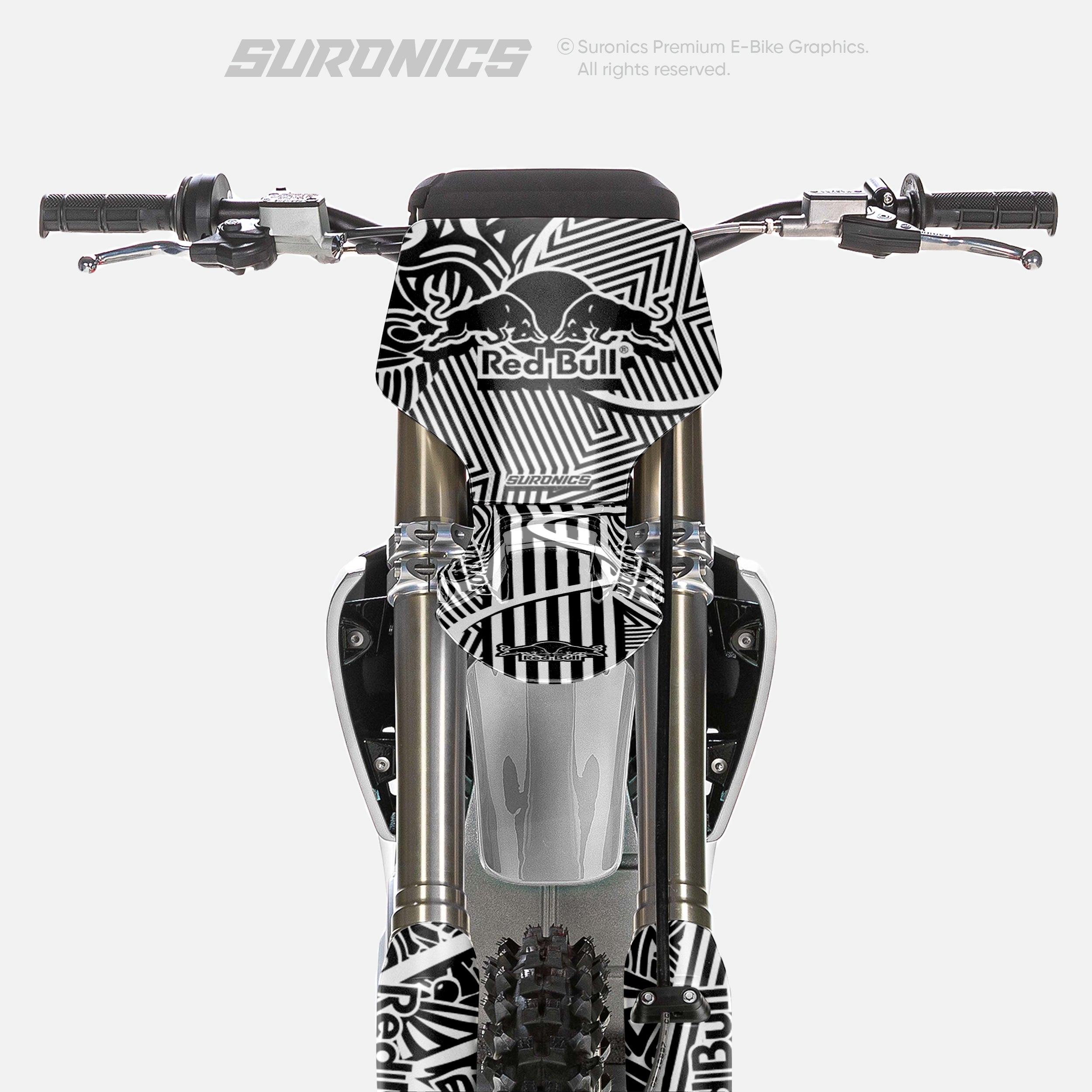 RACE ART BLACK WHITE Stark Varg Graphics kit