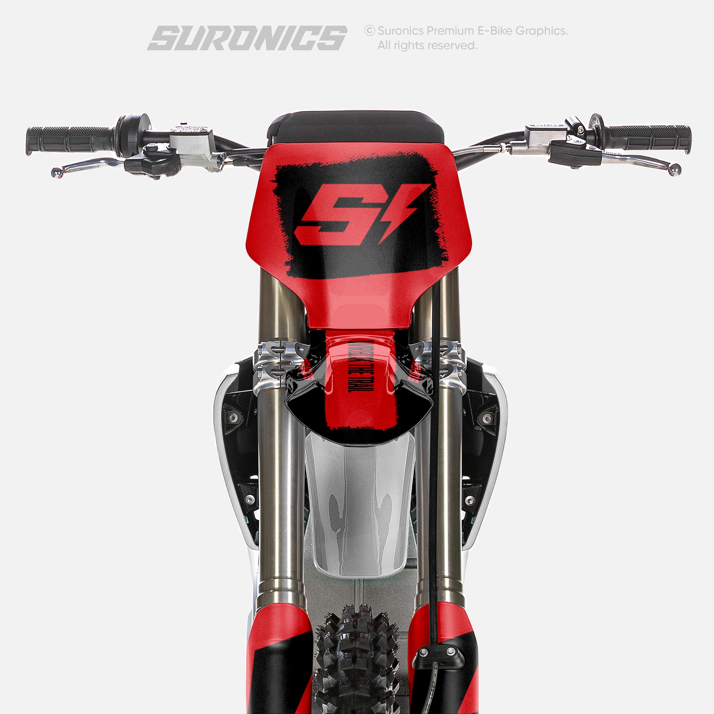 HALF BLACK RED Stark Varg Graphics kit